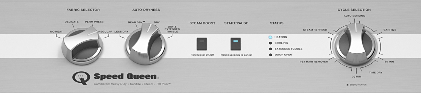 Speed Queen DC5004WE Electric Dryer with Pet Plus™ | Steam | Extended Tumble | 5-Year Warranty 1