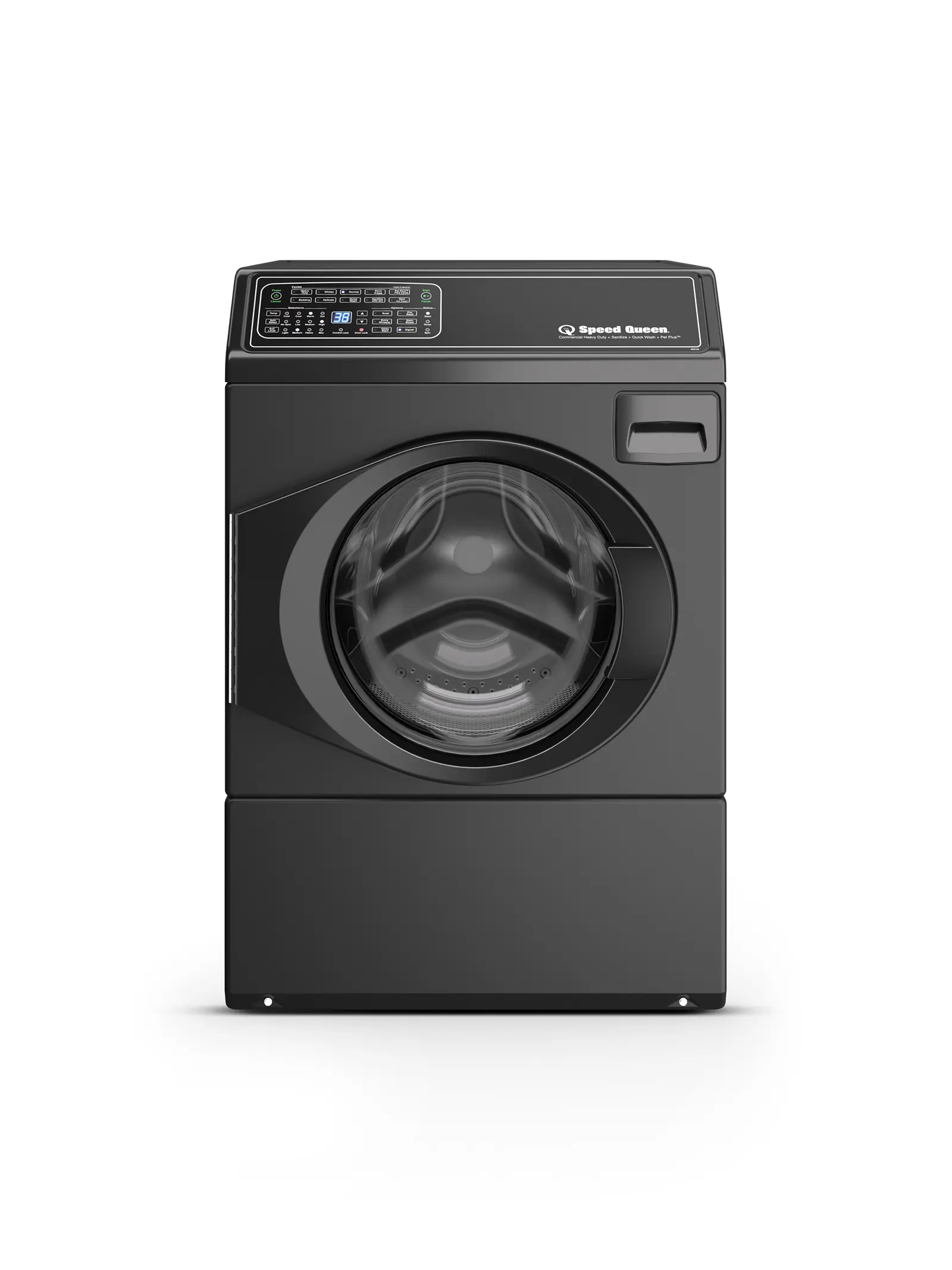Speed Queen Speed Queen FF7009BN LEFT HINGE Black Front-Load Washer with Pet Plus™ | Sanitize | Fast Cycle Times | Dynamic Balancing | 5-Year Warranty 0