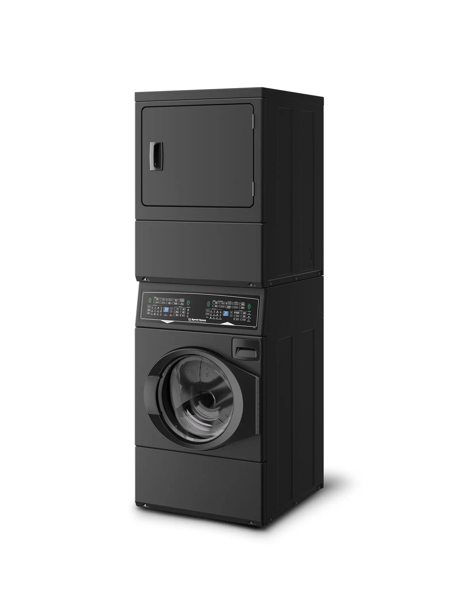 Speed Queen SF7008BE Black Stackable Front-Load Washer & Electric Dryer | Pet Plus™ | Sanitize | Fast Cycle | Dynamic Balancing | 5-Year Warranty 3