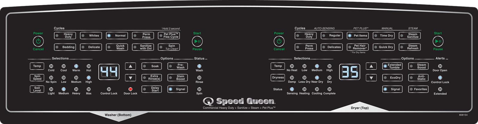 Speed Queen SF7008WE Stackable Front-Load Washer & Electric Dryer | Pet Plus™ | Sanitize | Fast Cycle | Dynamic Balancing | 5-Year Warranty 2