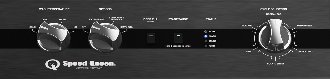 TR5003BN MATTE BLACK Top Load Washer with Speed Queen® Perfect Wash™ | Ultra-Quiet | 5-Year Warranty 1