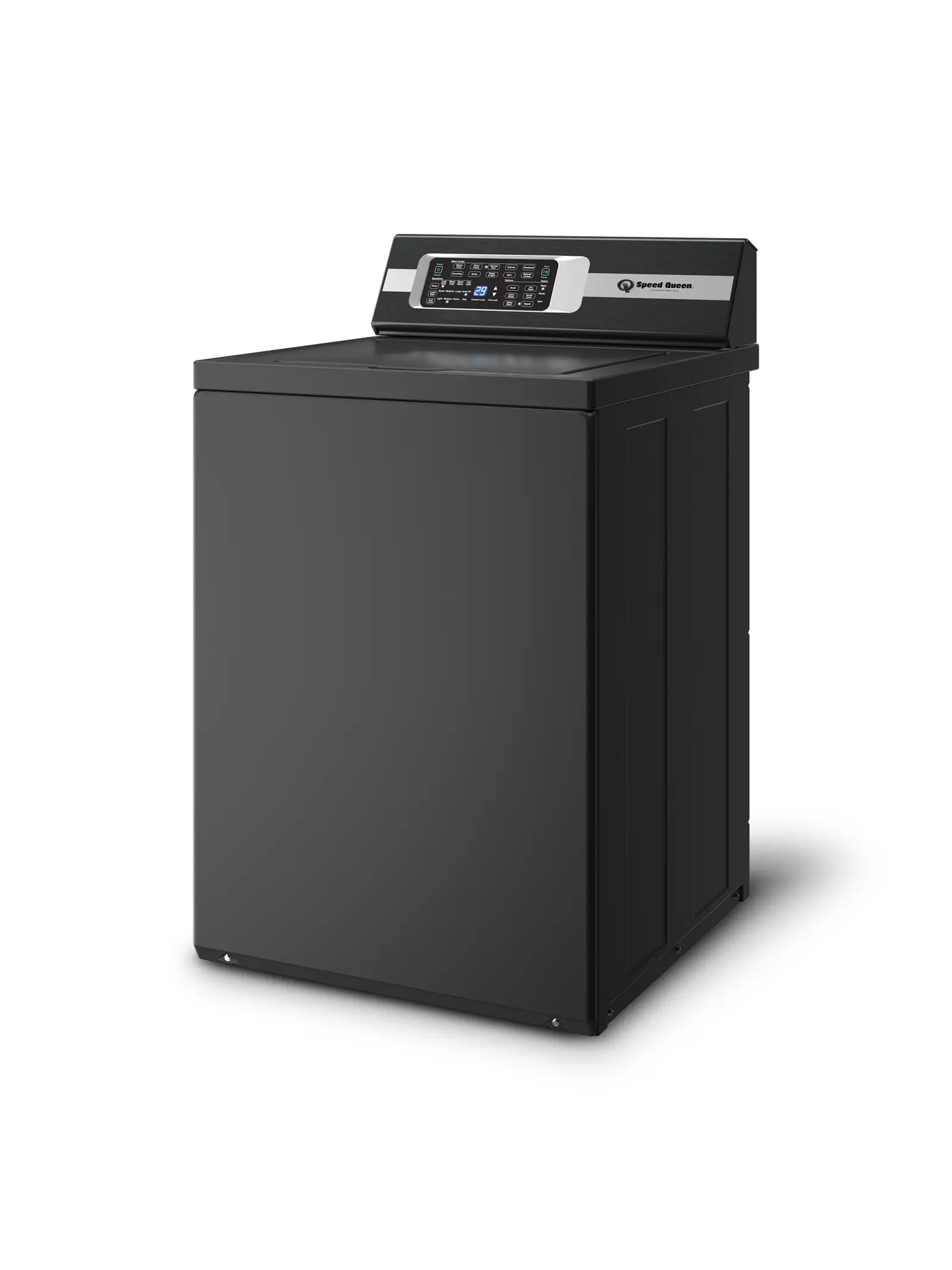 A bold, matte-black finish meets Speed Queen’s Perfect Wash™ system for powerful yet gentle cleaning — engineered for decades of dependable use. 3