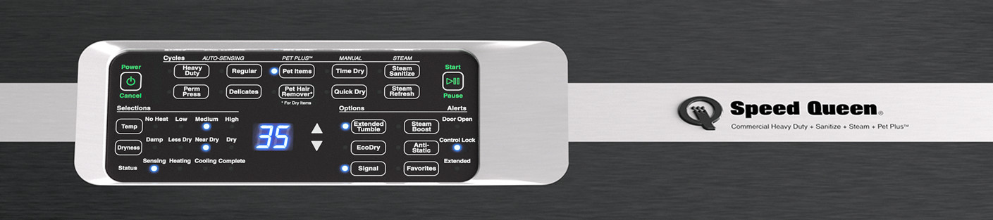 Speed Queen DR7004BE Black Electric Dryer with Pet Plus™ & Steam | ENERGY STAR® Certified | 7-Year Warranty 1